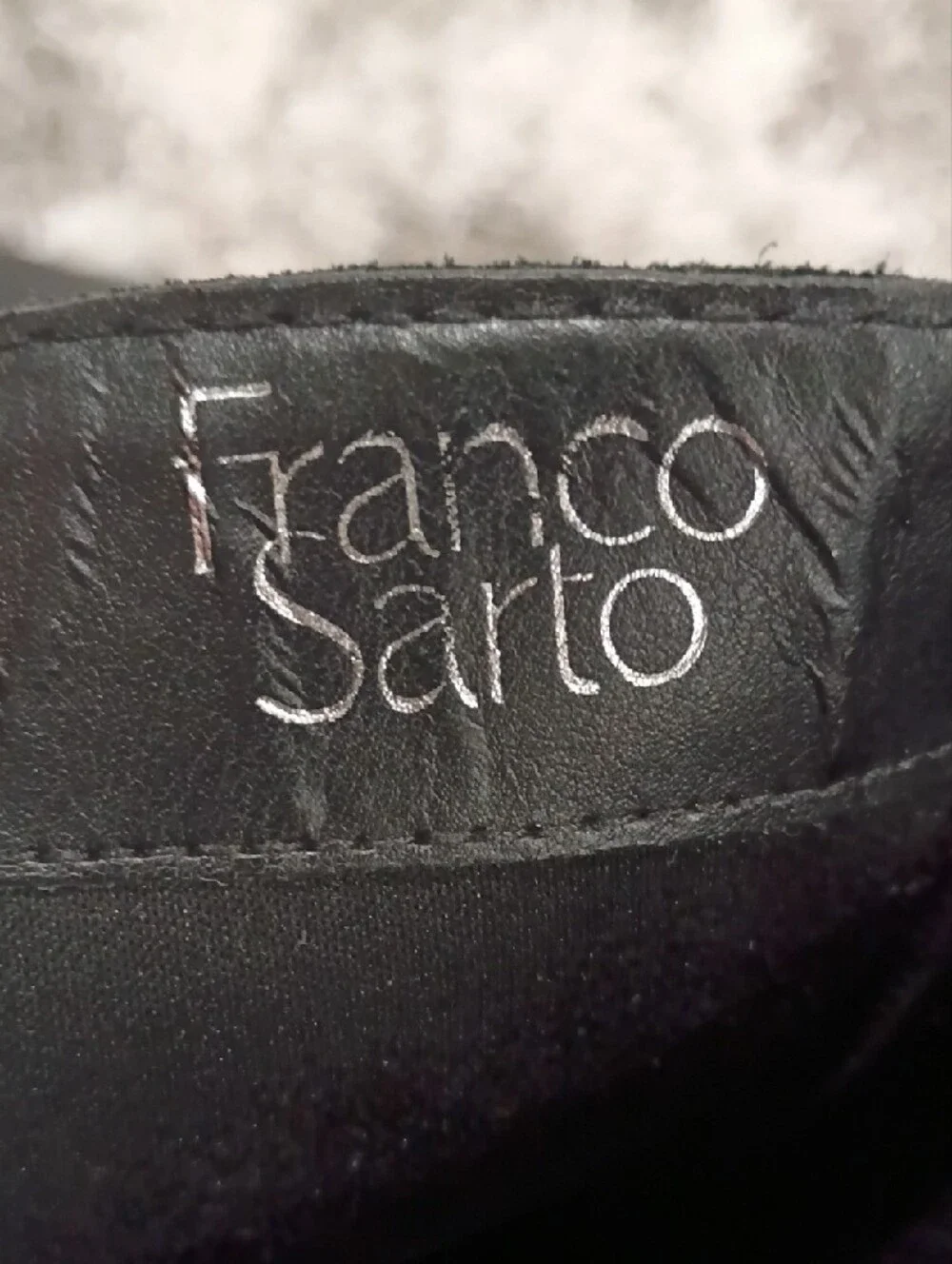 Franco Sarto Black Over-the-Knee Riding Boots with Ankle Strap